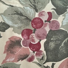 Apples Grapes Leaves Allover Screen Print Scotchgard Mill Creek Fabrics 3+ YDS