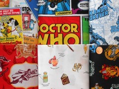 Celebrity TV Show Movie Character Fat /Long Quarter 1/2 Yard Quilt Fabric Bundle