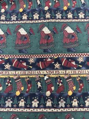 Debbie Mumm Border Christmas Santa Claus Quilt Sew Craft 2 Yards Border
