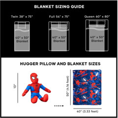 Marvels Spider-Man Fearless Spidey Character Hugger Pillow & Silk Touch Throw