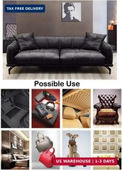 Wento Thick Faux Leather Fabric Soft Skin Grain PU Leather for Furniture Cover R