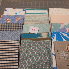 LOT OF 15 FAT QUARTERS COTTON FABRIC ASSTD COLORS & DESIGNS lot 13