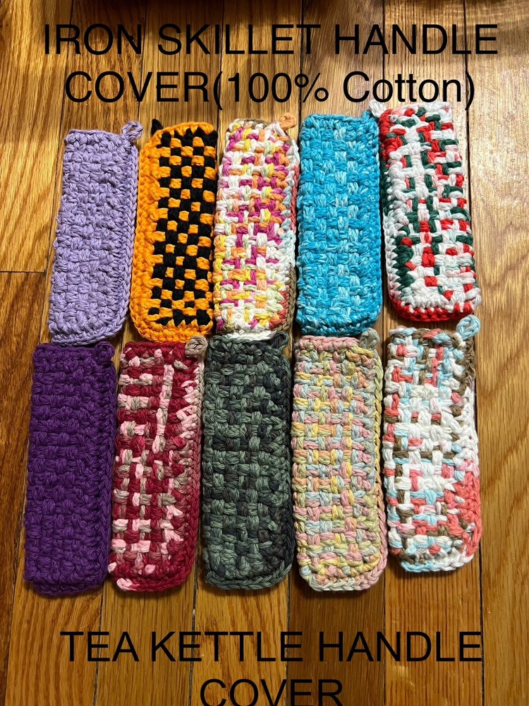 Cast Iron Pan Or Tea Kettle Handle Woven Cloth Cover ($3.00 Each)