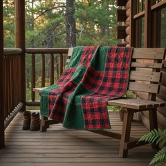 Buffalo Check Tartan Fabric Poly Viscose Wool Free – Multiple Sizes Available