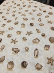 4 Yards 100% Quilting Cotton Concord Kessler Fabrics Beach Shell Sand Earthones