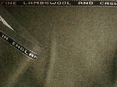 LAMBSWOOL & CASHMERE JACKETING FABRIC MADE IN ENGLAND BY Hunt & Winterbotham= 2m