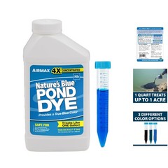 Nature’s Blue Pond Colorant – 1 Quart 4X Concentrate for -Round Use