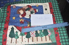 r- SEWING FABRIC MATCH SET READY TO SEW BRIGHT COLORS FOLK ANGEL THEME