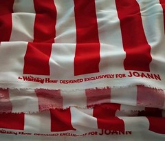 Witching Hour Red and White Striped Fabric Polyester 5 Yards (180 X 62) Joann’s