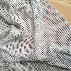 Sparkling Silver Rhinestone Mesh Fabric – Perfect for Costumes & Decor Projects
