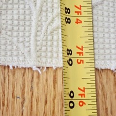 Ivory Brocade Upholstery Furniture Fabric 89″ x 55″ New Medium to Heavy Weight