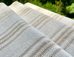 Grain Sack Fabric by the Yard, Ticking Fabric, French Country, Cottage Farmhouse