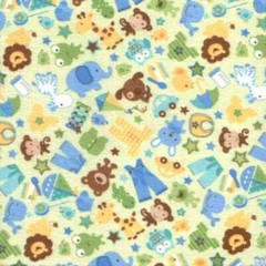 05754 Boys Are Made of Toys Green – Flannel Quarter Yard