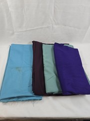 Fabric Lot Assorted Colors & Textures Crafting Quilting Sewing Material Remnants