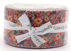 Waterlily Pond Jelly Roll Fabric 40 Strips 20 Prints Premium Quilting Cotton