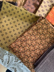 21 Folded Cotton Random Fabric – Quilting/Crafts Brown Hues