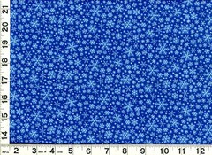 Light Blue Snowflakes on Blue Christmas Quilting Sewing Fabric by Yard #3250