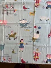FABRIC / yardage lot CHILD JUVENILE theme bear car dog elephant , children play