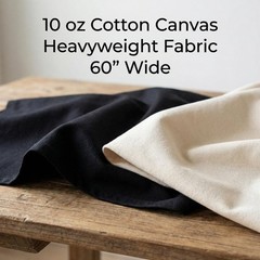 Heavyweight Cotton Canvas 10 Oz Natural 60 Inch Wide Upholstery Fabric