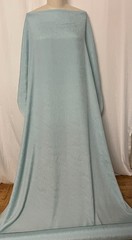 100% Silk Crinkled Crepe De Chine Light Teal Blue Fabric By The Yard 48″ Wide