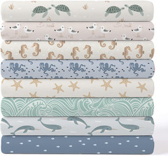 Tigeen 8 Pcs Cotton Quilting Fabric Bundles 18 X 21 Inch Fat Quarters Fabric