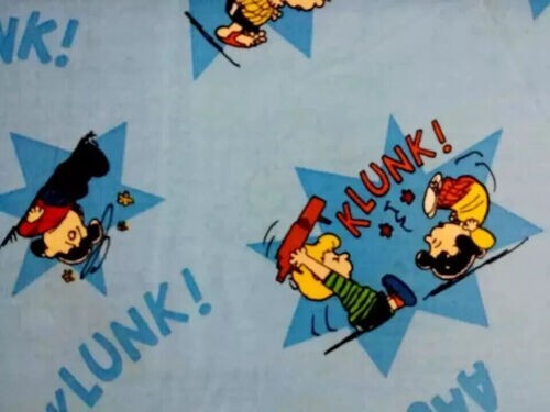 snoopy woodstock sports fun fabric 21 x 18 inch 1pc