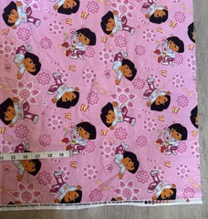 Dora the Explorer Licensed Cotton Fabric Springs Creative Pink 2 Yds Quilting