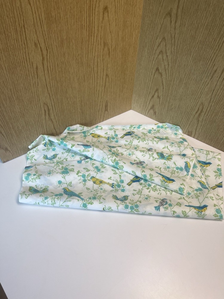 Five Continuous Yards Of Waverly Inspirations Fabric Shades Blue, Green, Yellow