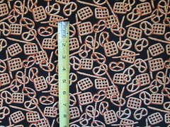 Pretzels Snacks Pretzel Snack Food Cotton Fabric FQ