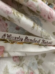 Vintage Waverly Bonded Fabric ~ Georgetown Flower Drawstring Bag Completed