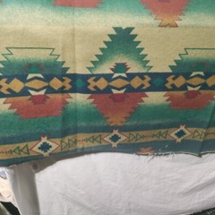 Cone Mills Chamois Flannel Fabric Southwestern Aztec Native Rare 59″ W x 72″ L