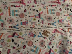 Timeless Treasures Fabric of SoHo Gail-C 2792 Colorful Paris Print 2-Yards
