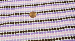 Fabric Tradition Fabric 2.75 Yards Polka Dots N.T.T. Inc. Purple Brown Pink