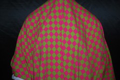 Cotton Jersey Lycra Diamonds Print Knit Fabric Very Soft 10 oz 3/4″ Diamonds