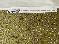 Cotton Fabric Polka Dots Green By Jo Ann 42”x 37” 508