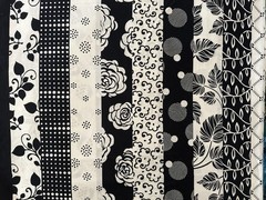Black And White Floral Stripes Leaves Polka Dots Faye Burgos Marcus Brothers