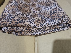 Cheetah Animal Print Scrap Fabric 84″ X 84″ Cut Tablecloth Quilting Sewing Craft