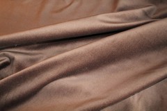 Velveteen in Milk Chocolate, cotton woven decorator material, beautiful and soft