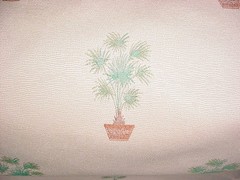 2-5/8Y Kravet 19444 Beige Palm Tree Floral Brocade Drapery Upholstery Fabric