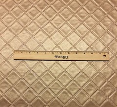 RICHLOOM FRAZIER COPPER QUILT DIAMOND METALLIC FAUX LEATHER MULTIUSE FABRIC BTY