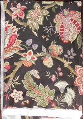 BRAEMORE Botanical Tropical Floral Brown Fabric 56″ X 2.5yds