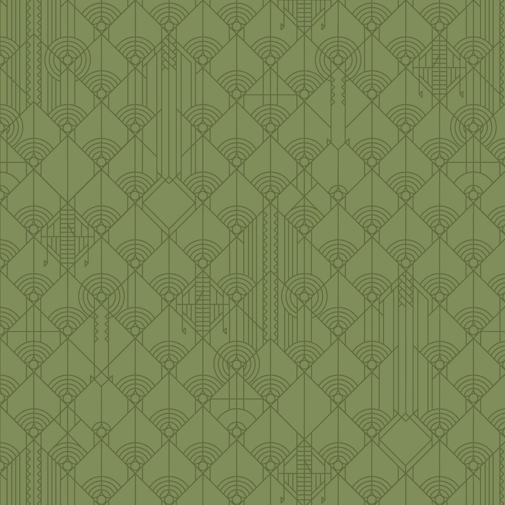 1/2 Yard – Frank Lloyd Wright | April Showers – Autumn Green Tonal Blender