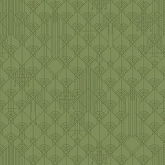 1/2 Yard – Frank Lloyd Wright | April Showers – Autumn Green Tonal Blender