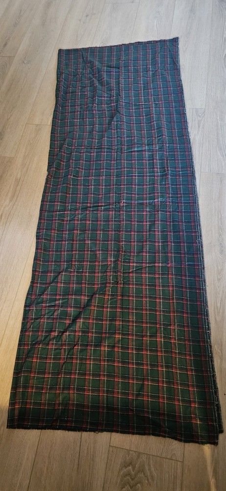 Vintage Green/ Red/ Black Multi Plaid Cotti Flannel Fabric Tartan 2 PlusYards