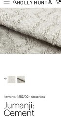 Holly Hunt Jumanji Cement Fabric -SOLD BY THE YARD – 20 YARDS AVAILABLE