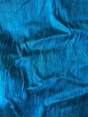 Teal Thai Silk like Fabric By the Yard 40″ Wide