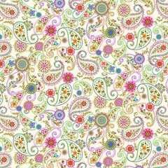 Caravan Yellow Floral Medallion Vines 12 Inch repeat Studio E BTY 44″ Wide