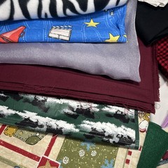26 Fabric Lot Large Remnant Pieces 13 lbs-Most 1 Yard or More