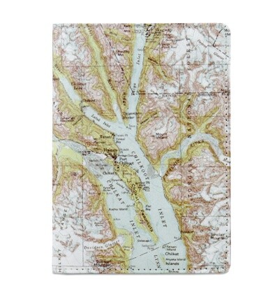 Dynomighty Men’s Mighty Passport Cover Map, Multi, One Size