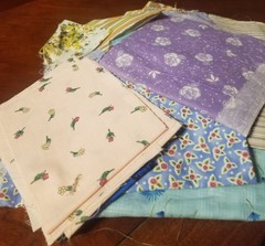 Quilting fabric – cottons, Lots Of Florals And Prints, Multicolored